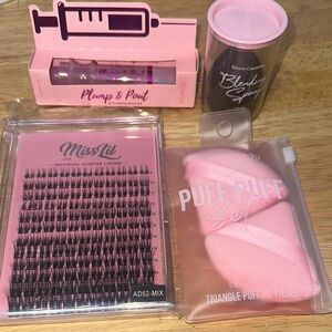Miss Lili Pink Puff and Lash Set